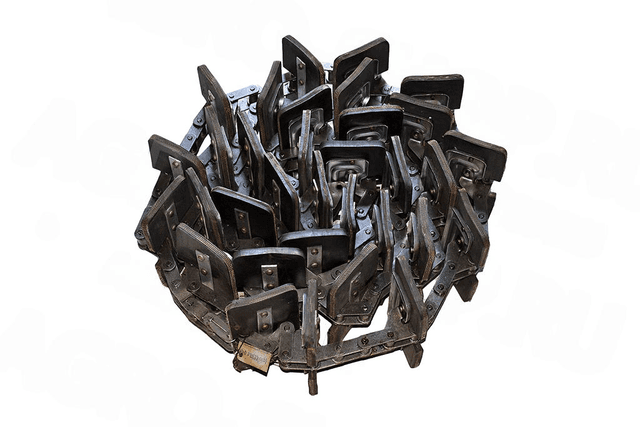 Транспортер зернового элеватора "Полесье-1218" (Корд болт) (А) + соед. звено (L=5,016 м.) 33 скребка 200х100 мм. - изображение 1 из 1