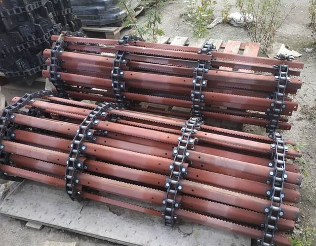 Транспортер цепной н/к Акрос 550, 580, 585 (НВ) (4мм, болт 10мм) (78 планок) + компл. Звеньев - изображение 1 из 1